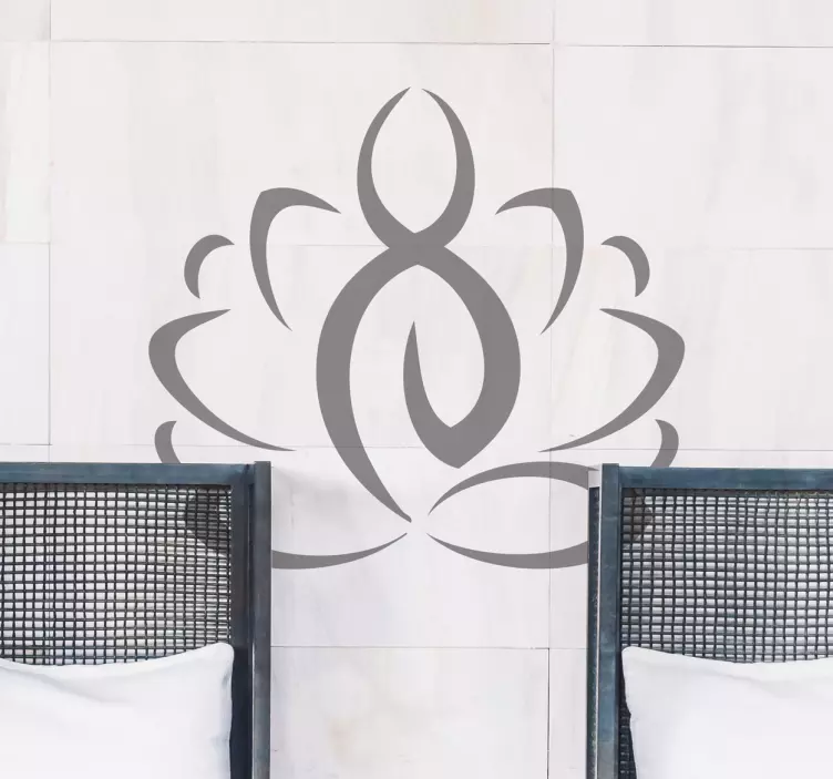 Muursticker yoga abstract - TenStickers