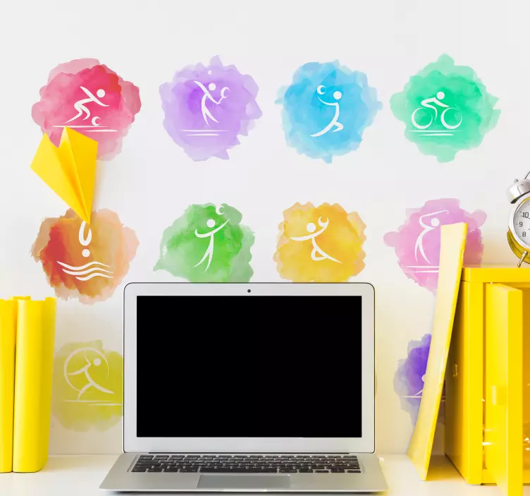 Stickers Olympische Spelen Sport plons - TenStickers