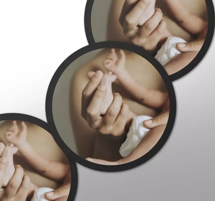 Object sticker cirkelafbeelding upload iconen - TenStickers