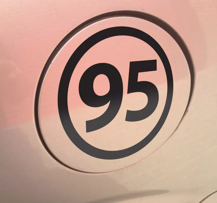 Ongelood 95 Autosticker - TenStickers