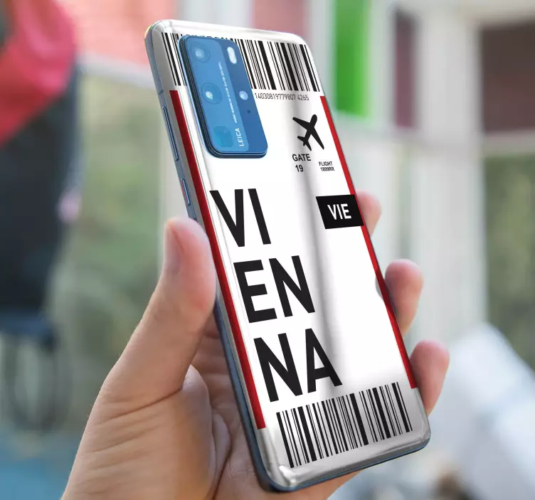 Instapkaart wenen huawei sticker - TenStickers