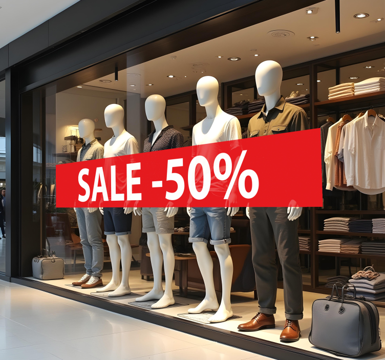 Gepersonaliseerde prijsverlaging korting sticker - TenStickers