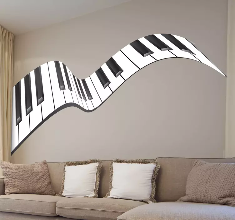 Piano sticker - TenStickers