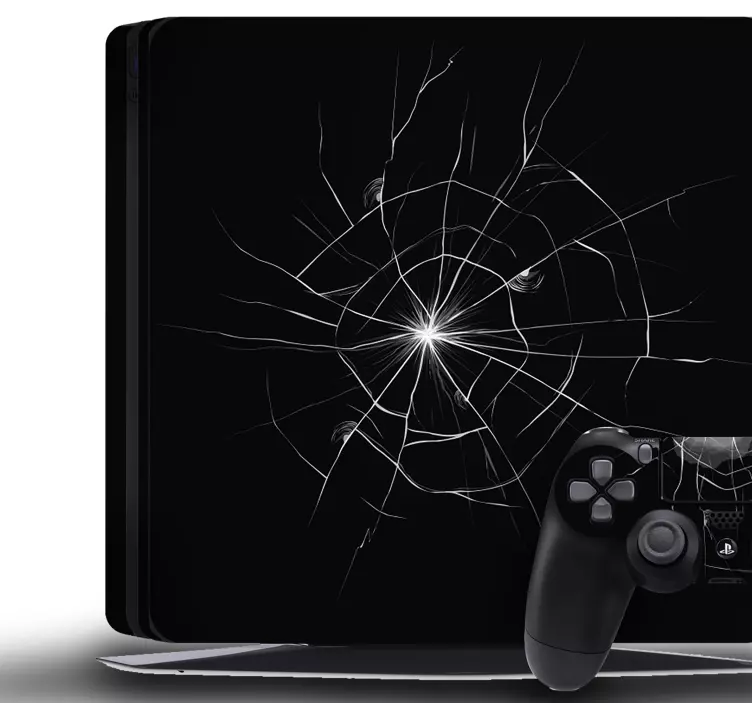 Ps4 sticker gebroken bol ontwerp - TenStickers