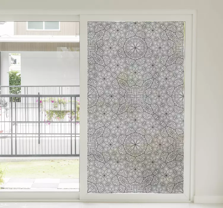 Raamstickers mandala ontwerp - TenStickers