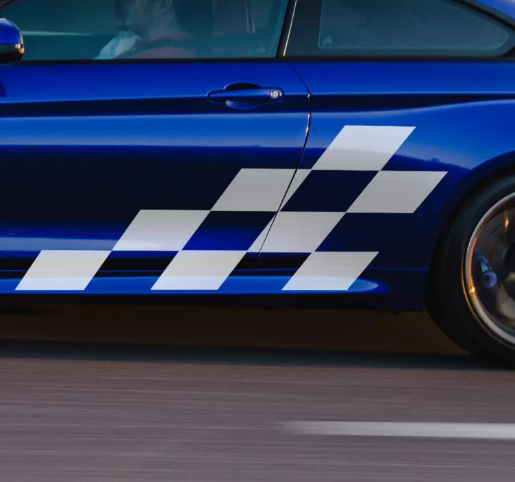 Race foto auto zelfklevende sticker - TenStickers