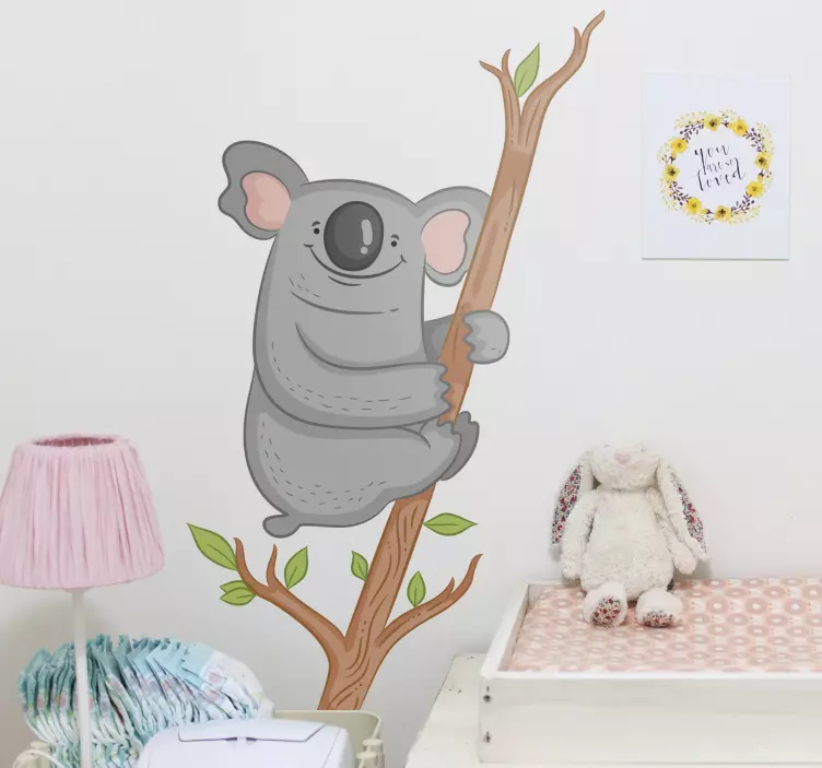 Schattige koala klimmen sticker huisdier - TenStickers
