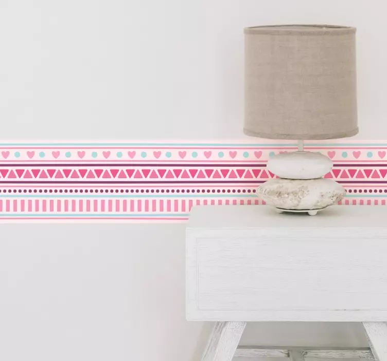 Sierrand muursticker hartjes - TenStickers