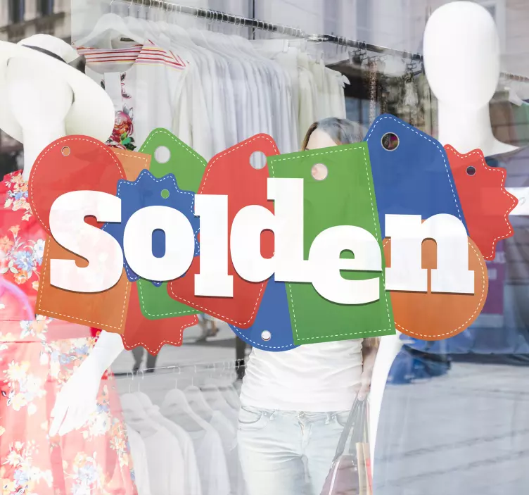 Solden sticker winkelruit - TenStickers