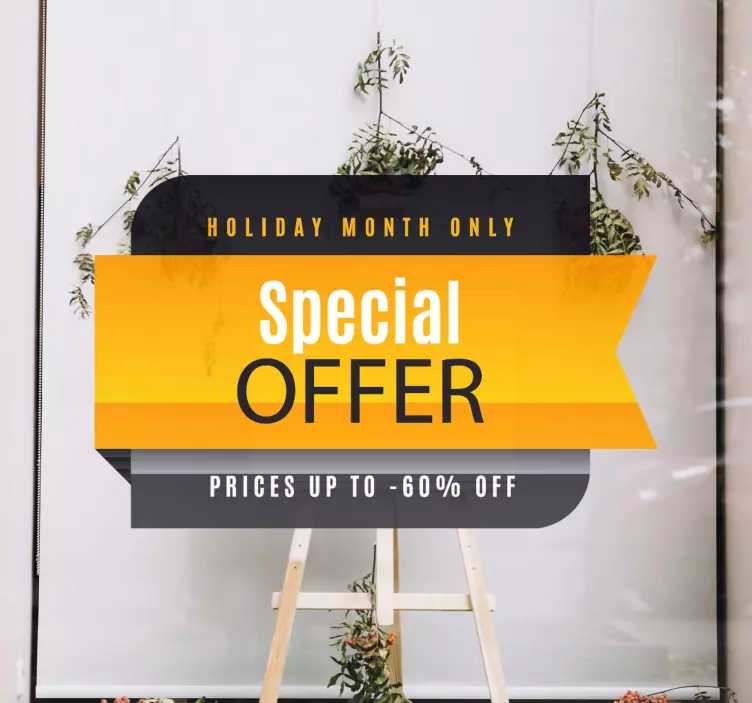 Speciale promotieaanbieding black friday sticker - TenStickers