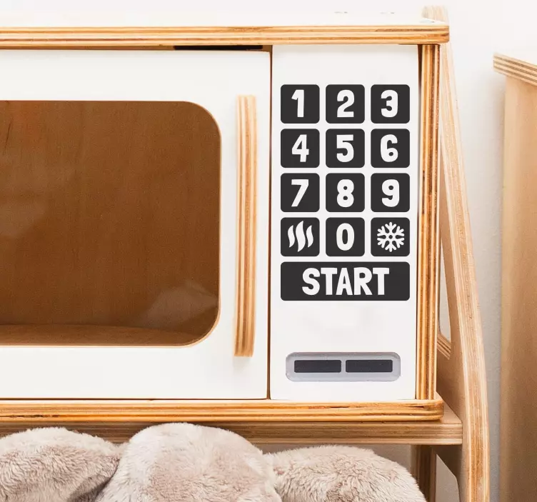 Speelgoed magnetron knoppen stickers - TenStickers