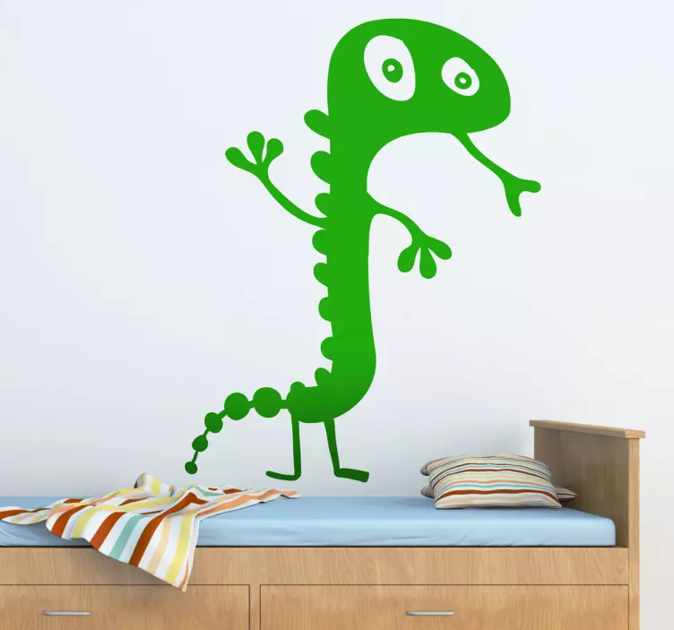 Speels monsterkarakter muursticker kinderkamer - TenStickers