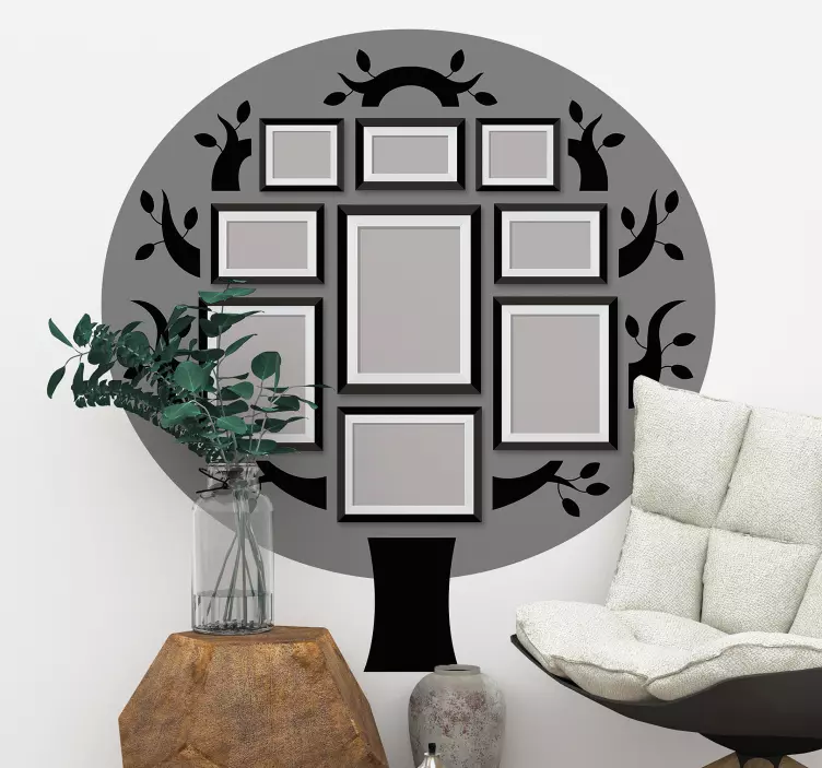Stamboom frame fotolijst sticker - TenStickers