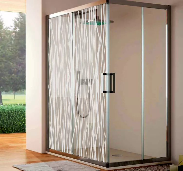 Sticker douchedeur takken - TenStickers