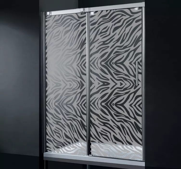 Sticker douchedeur zebra patroon - TenStickers