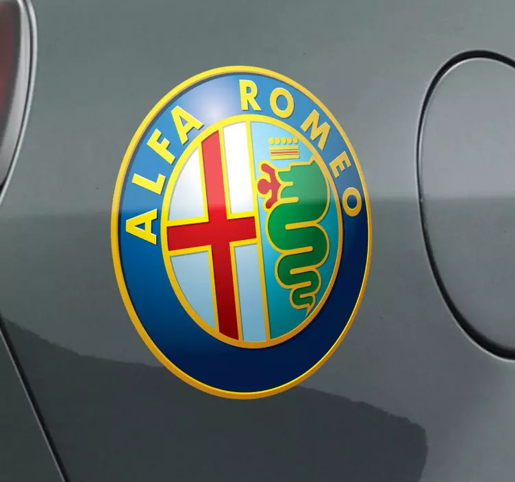 Sticker embleem alfa romeo - TenStickers