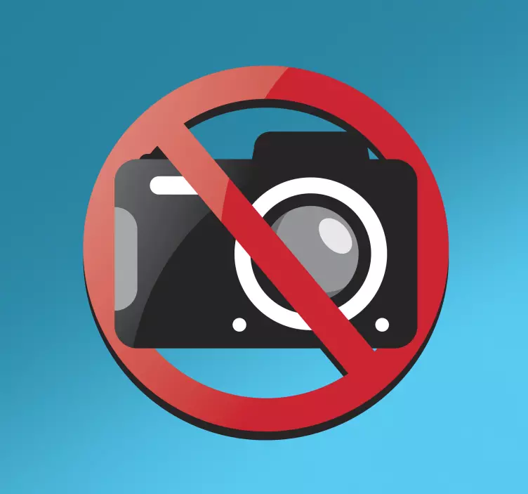 Sticker foto's maken verboden - TenStickers