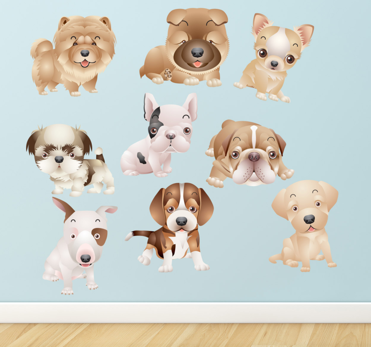 Sticker honden kind - TenStickers