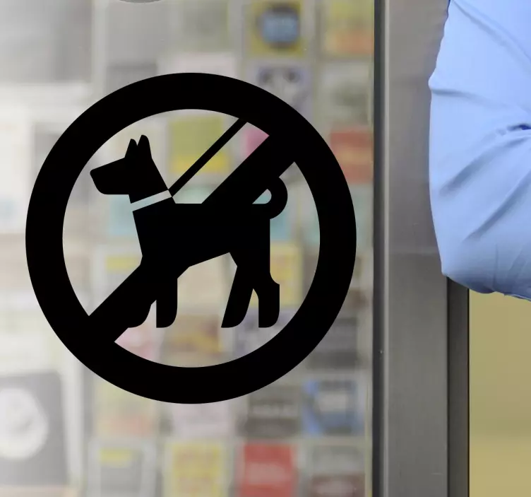 Sticker honden niet toegelaten verbodsbord - TenStickers