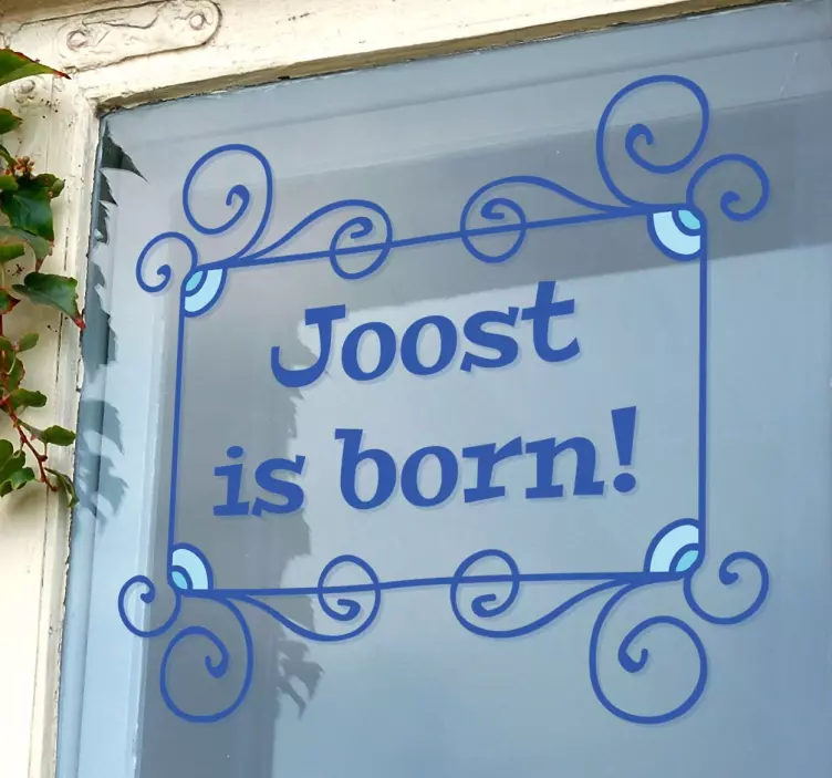 Sticker kader geboorte - TenStickers