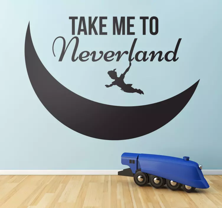 Sticker kind take me to neverland - TenStickers
