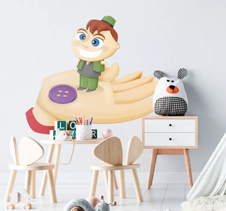 Sticker kinderen klein duimpje - TenStickers