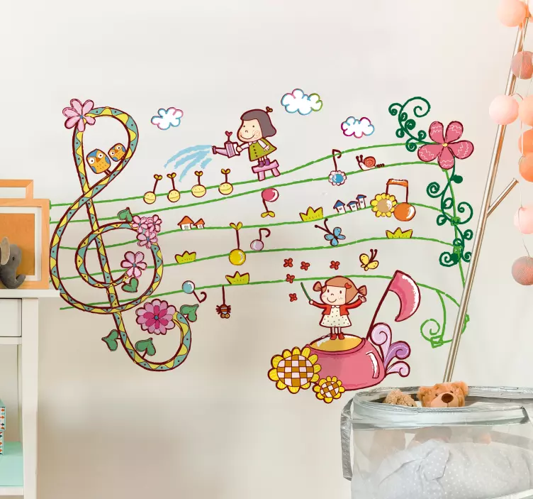 Sticker kinderen Muziek - TenStickers
