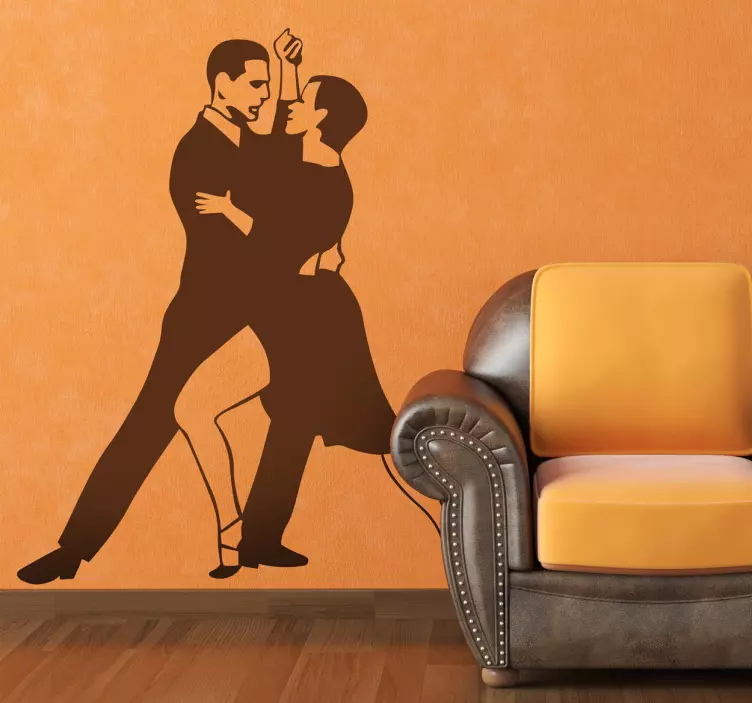 Sticker koppel danst tango - TenStickers