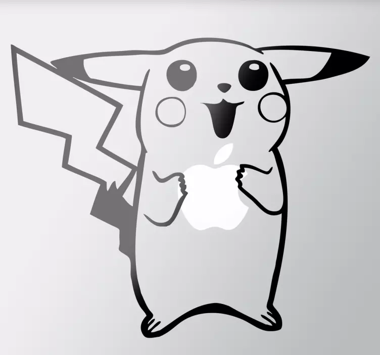 Sticker Laptop Pickachu - TenStickers