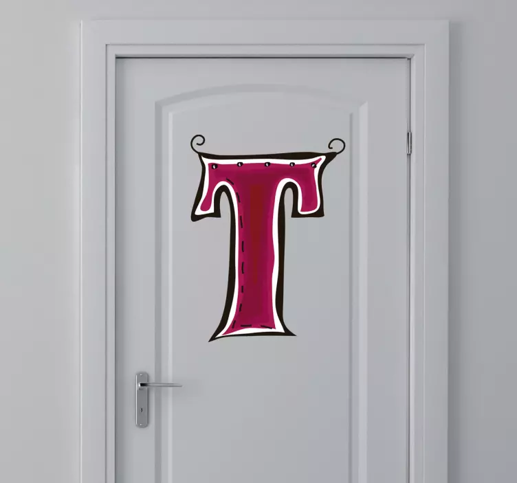 Sticker letter T - TenStickers