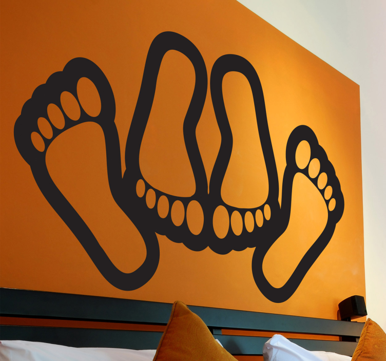 Sticker liefde bedrijven voeten - TenStickers