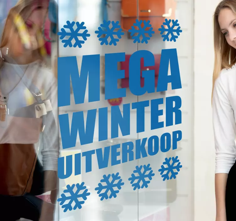 Sticker mega winter uitverkoop - TenStickers