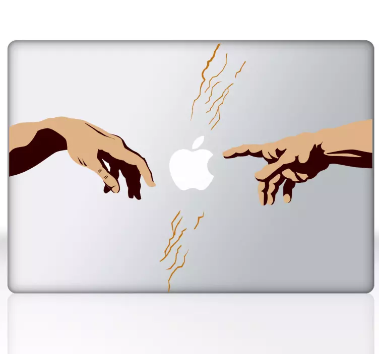 Sticker Michelangelo MAC APPLE - TenStickers