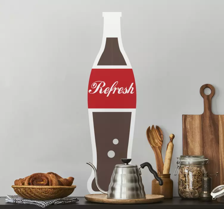 Sticker milkshake rietje - TenStickers