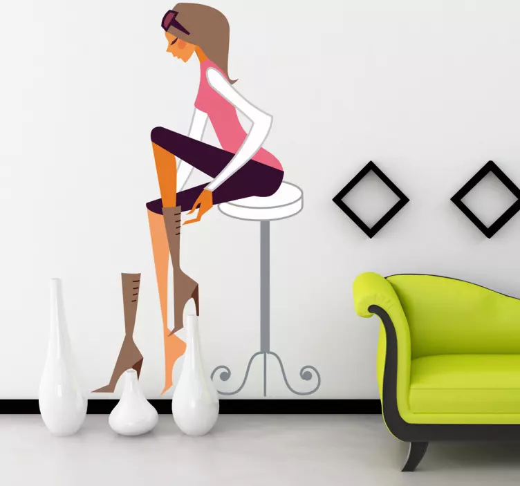 Sticker mode schoenenwinkel - TenStickers