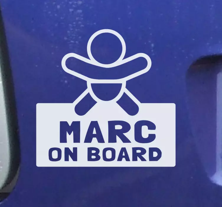 Sticker naam voertuig gepersonaliseerd - TenStickers