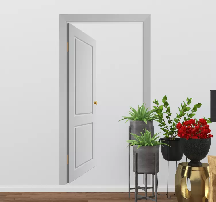 Sticker open deur illusie - TenStickers