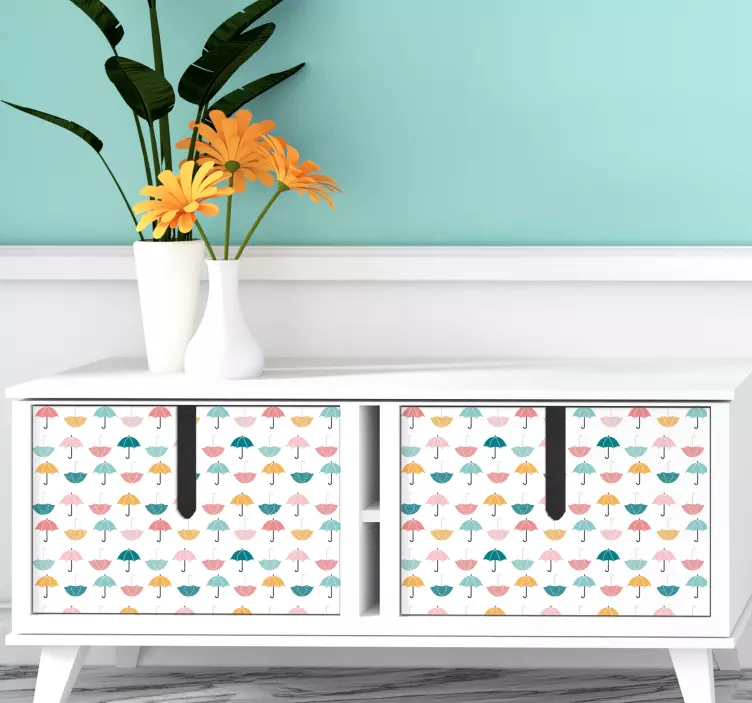 Sticker paraplu getekend - TenStickers