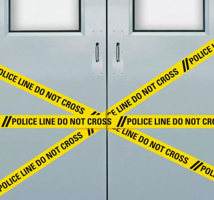 Sticker politie afbakening - TenStickers