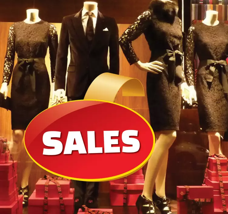 Sticker promotie rode ovaal bedrijven - TenStickers