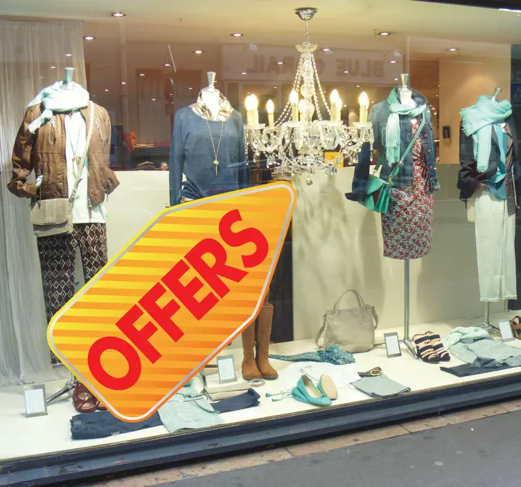 Sticker promotie winkel - TenStickers