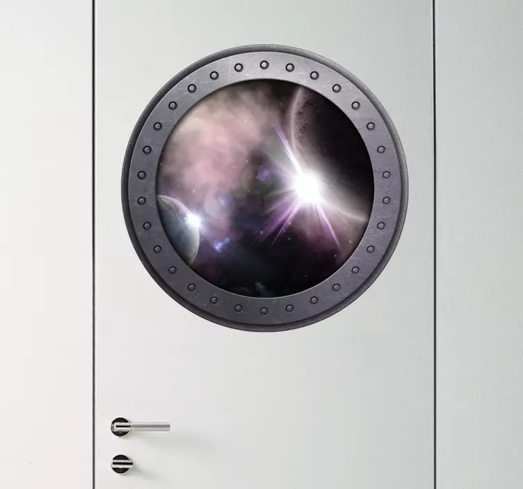 Sticker raam naar de ruimte - TenStickers