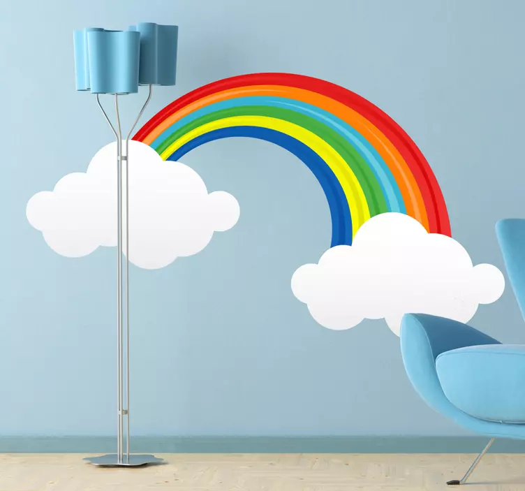 Muursticker kinderkamer regenboog - TenStickers