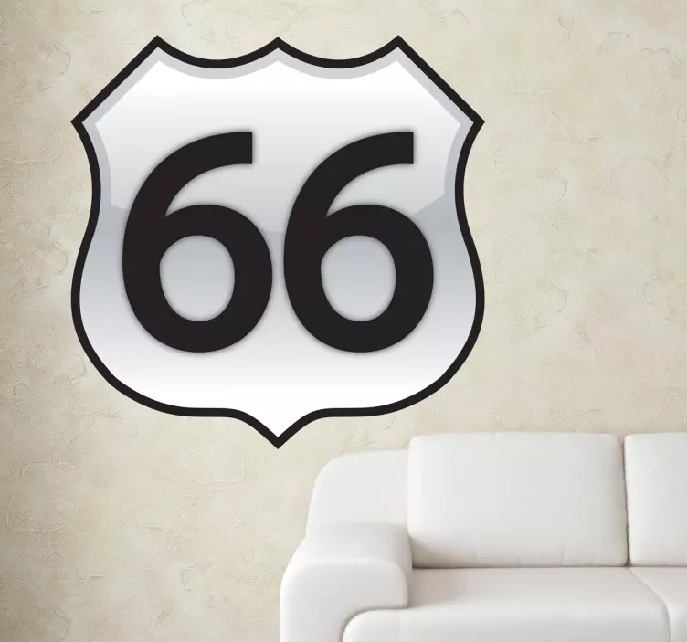 Sticker Route 66 - TenStickers