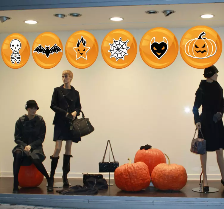 Sticker set figuren halloween - TenStickers