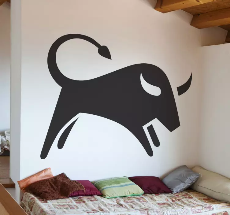 Sticker silhouette stier - TenStickers