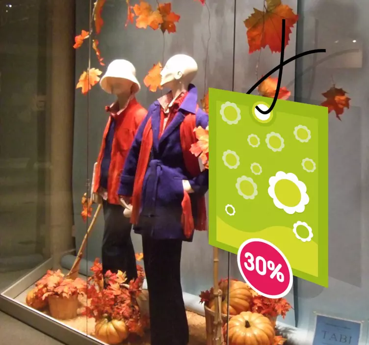 Sticker solden korting winkels - TenStickers