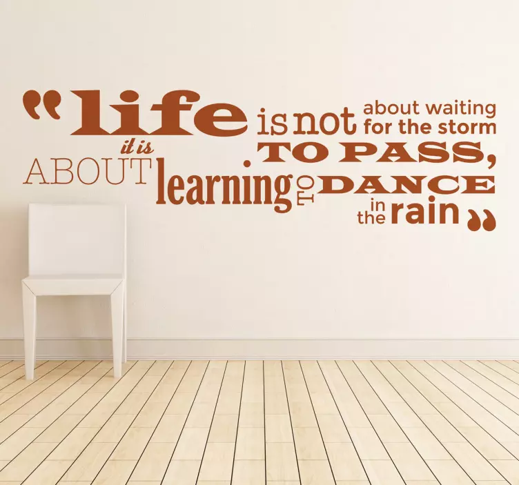 Sticker tekst life motivatie - TenStickers