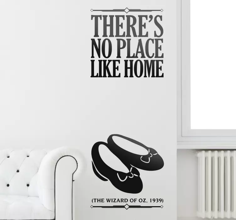 Sticker There's no place like home - TenStickers