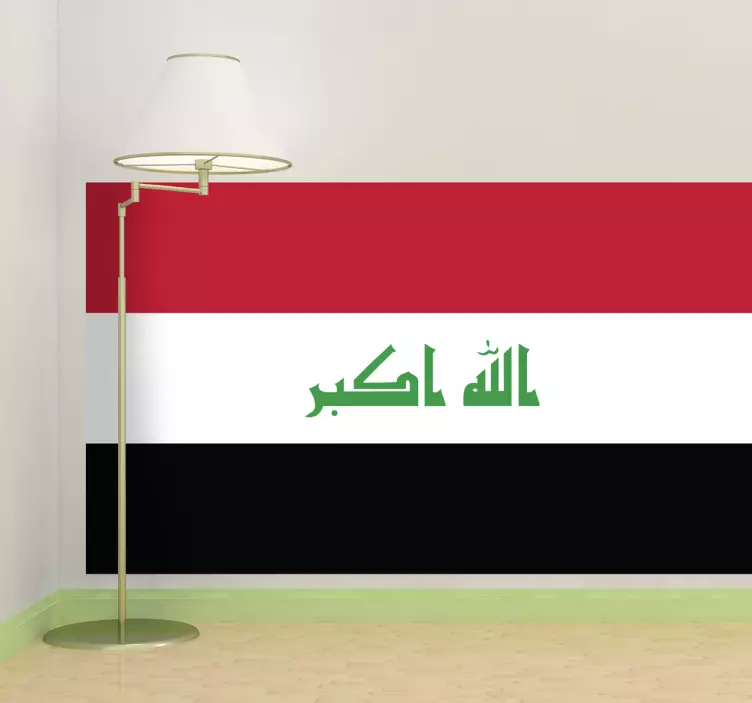 Sticker Vlag Irak - TenStickers